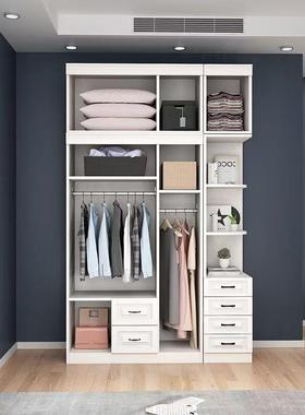 衣简约现代出租房室VOM大衣柜卧柜经衣济型家用组装平开门橱组合