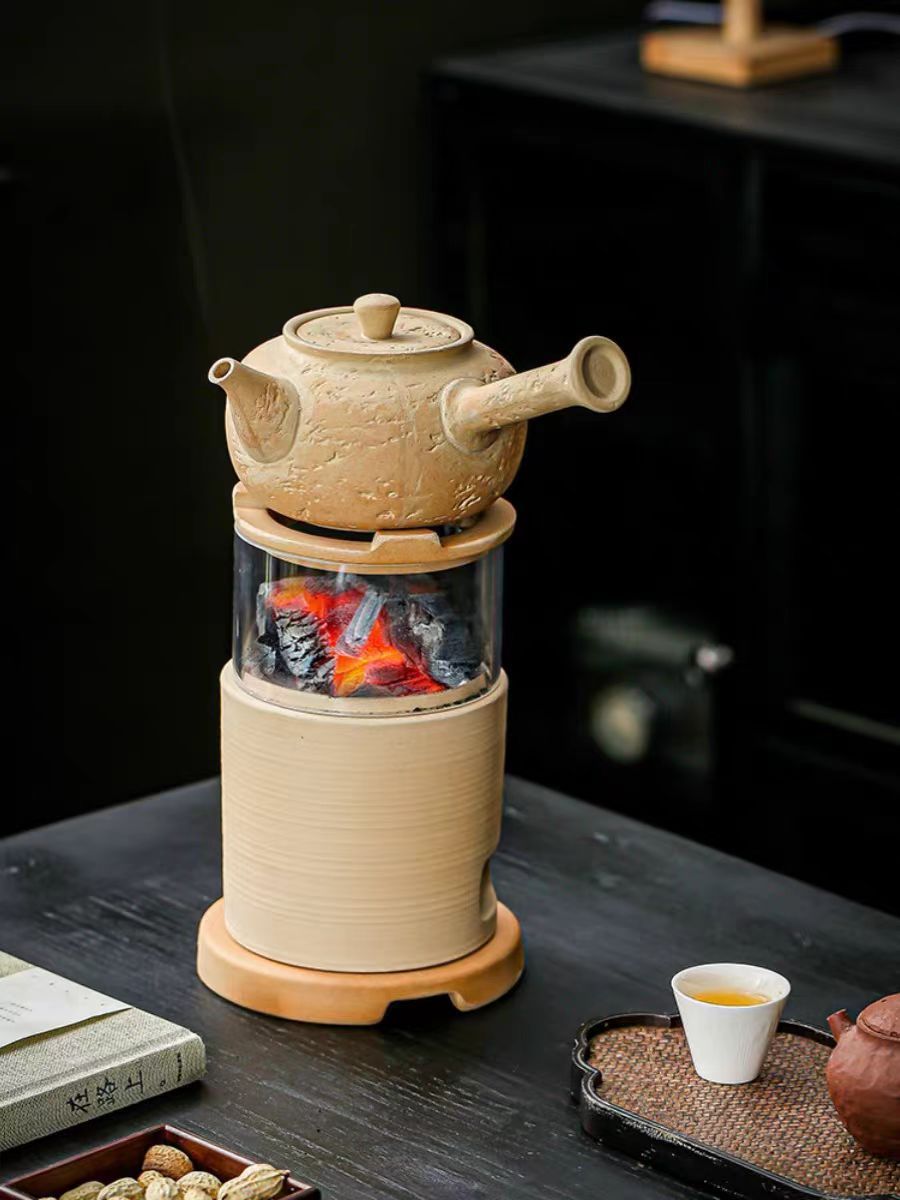 围炉煮茶陶瓷碳炉桌面取暖