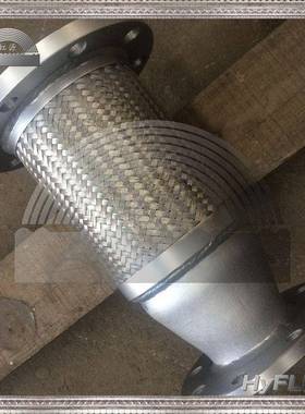 虹源牌不锈变径异径固管凸LSC波纹管金属软管钢面法兰定连接