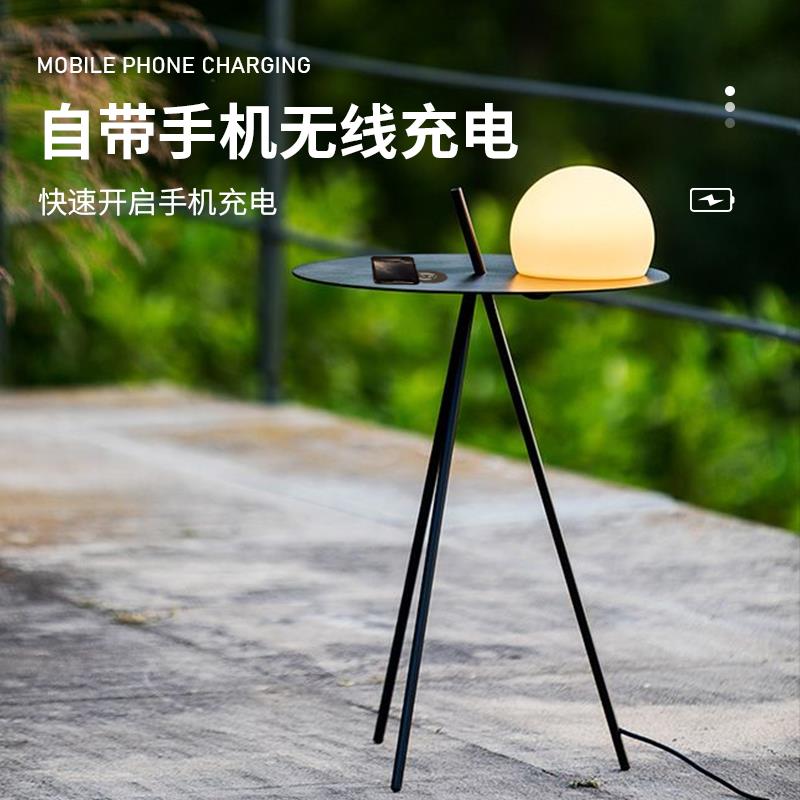 户外太阳能庭院灯别墅防水茶几灯月球灯落地氛围灯露台灯花园桌灯