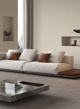 意式极布艺沙发大户麻型别墅客SWN组厅合简简约高档棉地平线异形