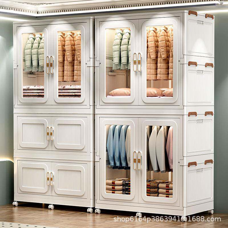 免安装用衣柜纳柜婴收儿衣服宝宝小衣橱儿童塑料多层储WRM柜家衣