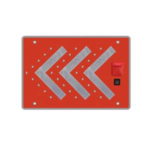LED柔折叠指示牌通交道路分流导向牌磁吸式单性双标箭头610志牌