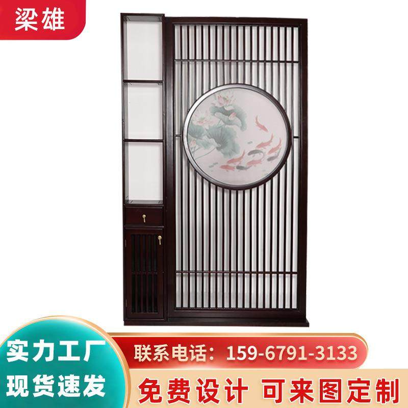 厂家直供简约樟子松实TFP木玄关柜风仿古款新中原式木屏柜多款可