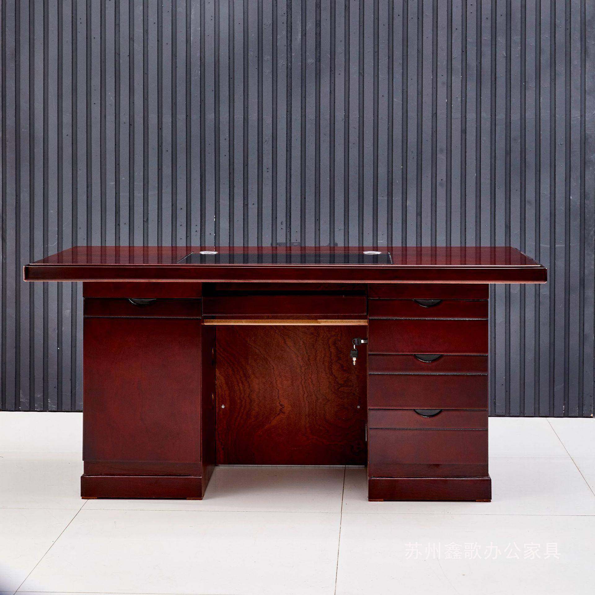 油师漆办桌贴木皮单人2职员公电脑桌商用单位教写字台1.5100米1.4,商业/办公家具,办公电脑桌,淘宝优惠券,粉丝福利购,淘宝优惠卷