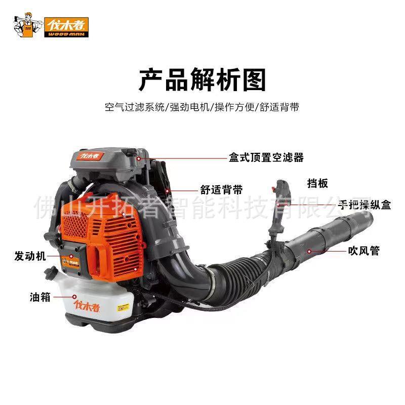伐木者8FM50冲背式吹风机吹叶负机RNN二程大功率风力吹草机吹雪机