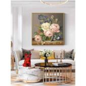 152 饰画复发客厅厅古壁画卧室床 10沙牡丹花餐卉轻奢玄关电表箱装