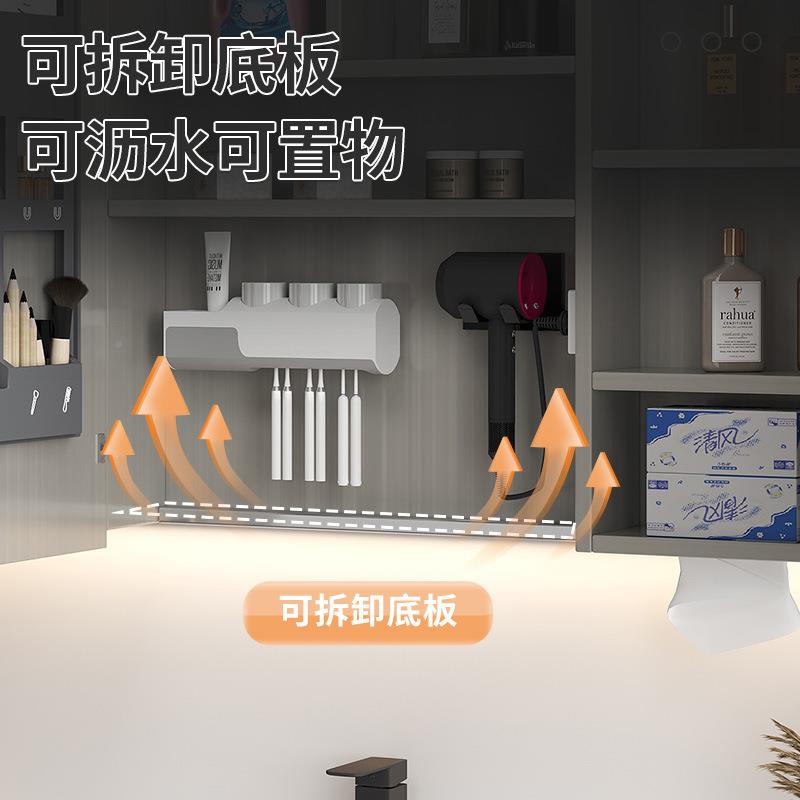 智优科创不锈钢室镜柜663生间浴镜卫子收纳一体镜箱挂式智墙能镜
