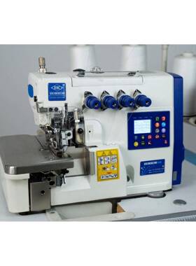 杰福MANW-全自动包缝机5电脑拷机步进厚料包边机拷边机厂家边直X