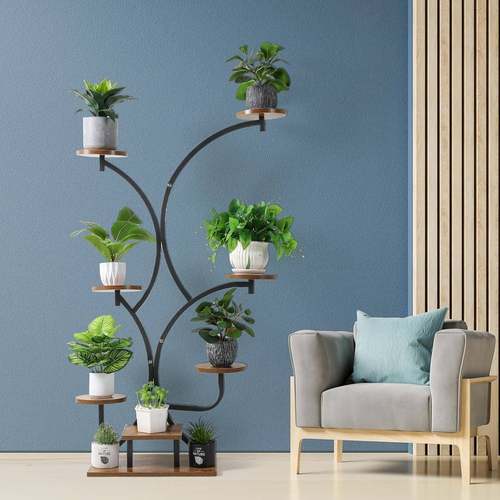 室内花架置物阳架花架子客厅落台地式多层梯阶花架HZP多肉植物花