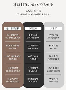 风几2INM025新款小户型茶客厅家用感极简中古复古洞石岩板茶几桌