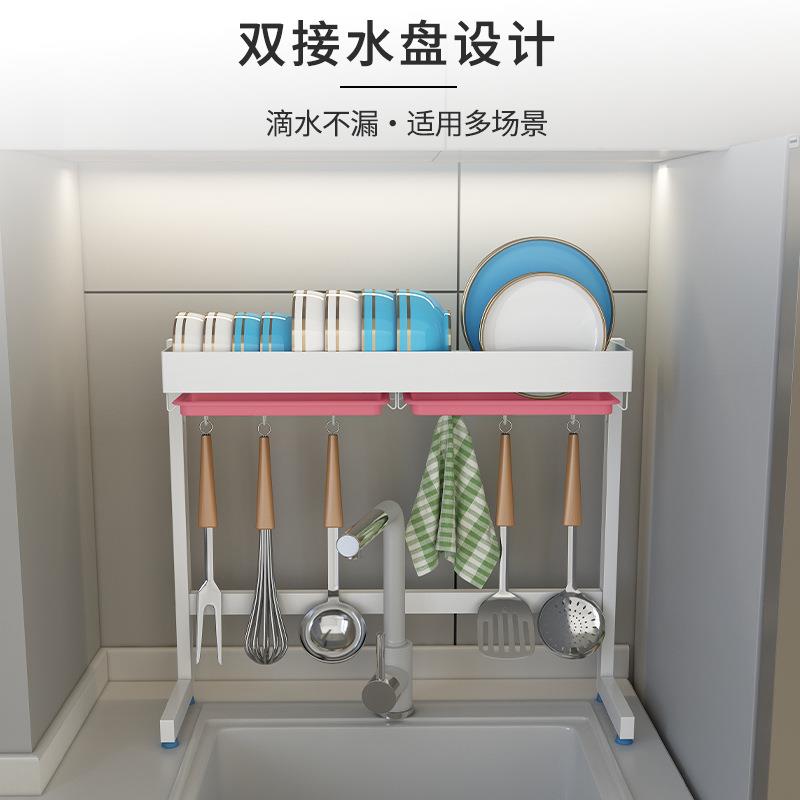 厨房水槽置物架超窄型碗碟收纳架304不锈钢放碗架洗碗池上沥水架