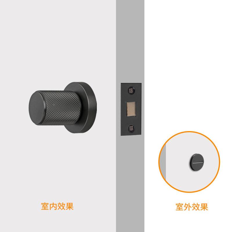 家用锁体应开关卧室内静音隐形门锁具急门带锁体带把斜手舌面木门