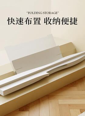 办直公纸室隔断墙背ULJ简易自装折叠可移动屏风播间景板明窗墙