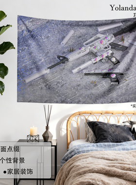 CS2游戏电竞背景布挂毯装饰学生寝室布置背景墙布挂布定制装饰布