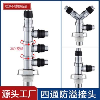 速发洗衣机下水管三通地漏接头出水两用排水管道40管 50管 75管三
