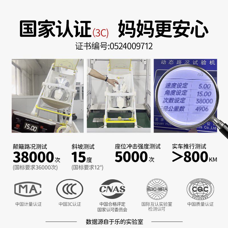 小黄鸭遛娃神f器口袋婴儿车溜娃推车儿童轻便折叠旅行伞车一键收