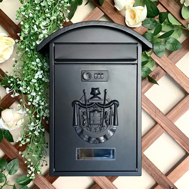 铁艺铝制密码锁小信箱壁挂铁x皮意见箱邮筒家居室外复古创意装饰