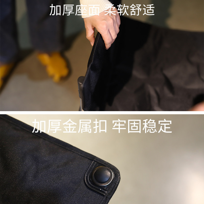 虚胖美术生专用h折叠椅户外露营小马扎板凳便携休闲靠背椅画画凳