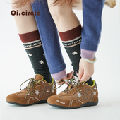 OICIRCLE 赛车设计感小众 原创德训运动鞋 内增高6CM 2026年新款