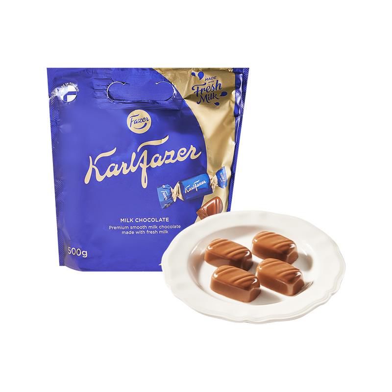 山姆会员店代购Karl Fazer芬兰进口牛奶巧克力制品500g