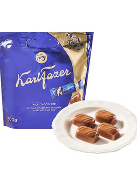 山姆会员店代购Karl Fazer芬兰进口牛奶巧克力制品500g