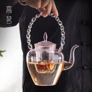 网红高颜值泡茶器围炉煮茶电陶 耐高温玻璃煮茶壶可明o火2024新款