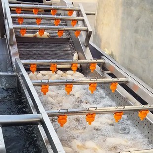 大型全自动超声波净菜机 易操作清洗设备 草药蔬菜高压喷淋清洗机