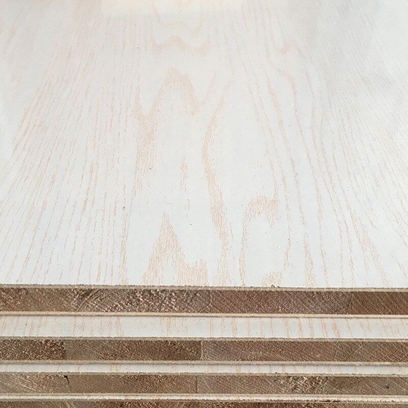 暖白小浮雕桐木免漆生态板17mm细木工板实木免漆家具板衣柜健康板