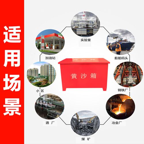 消防黄沙箱0.5/1立方2防汛沙袋箱灭火箱加油站用消防沙箱不锈钢