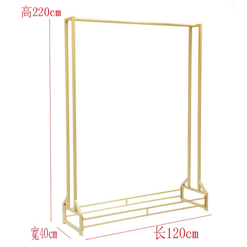 婚纱店挂衣架落地式金色影楼礼服旗袍挂架高档展示架铁艺婚纱架子