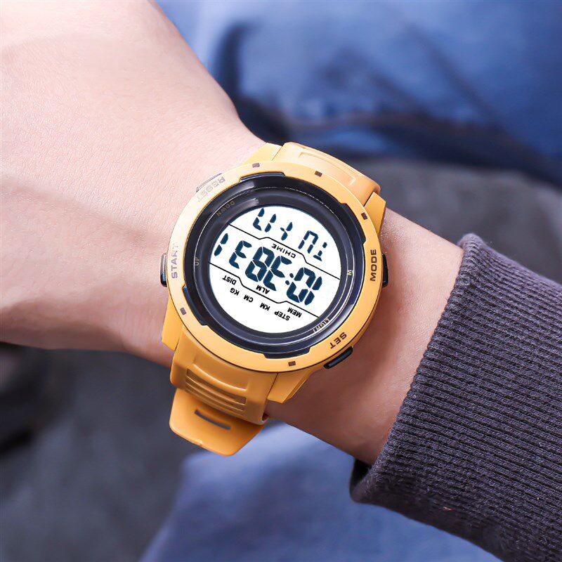 多功能电子户外运动手表男青少年多功能闹钟计时运动电子手表