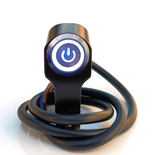 摩托车大灯断电开关电动车LED射灯远近光天使眼电源按钮把手开关