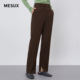 开叉脚口长裤 MESUX米岫冬季 新简约通勤商场同款 MKWUQ422
