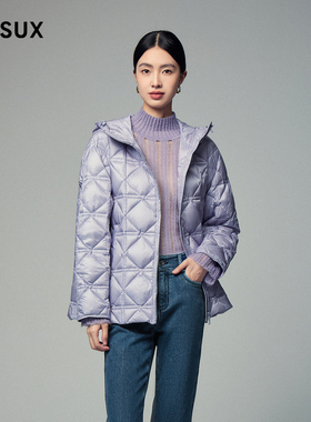 MESUX米岫冬时尚设计女装超轻超薄A摆短款羽绒服MLWUL515