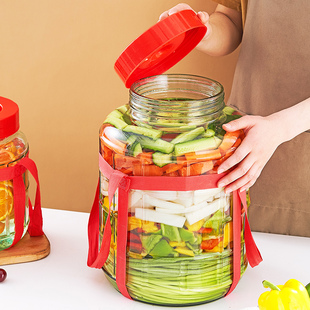 泡酒玻璃瓶专用酿酒坛泡菜坛子腌菜缸玻璃密封罐发酵罐孝酵素桶