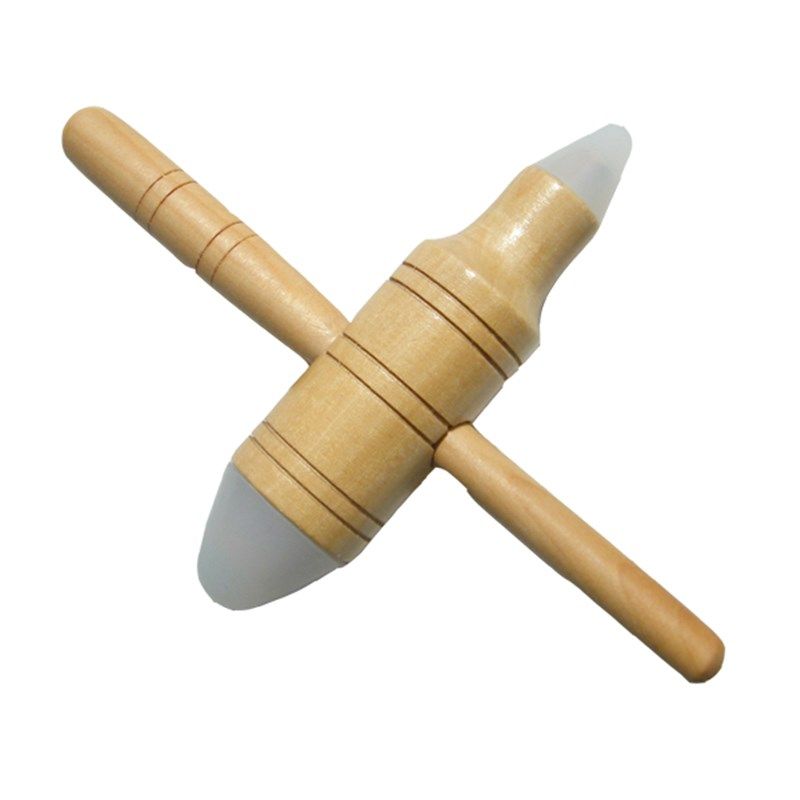 十字架木质原始点按摩锥疏通脚底经络足疗棒肩颈背部点穴棒工具