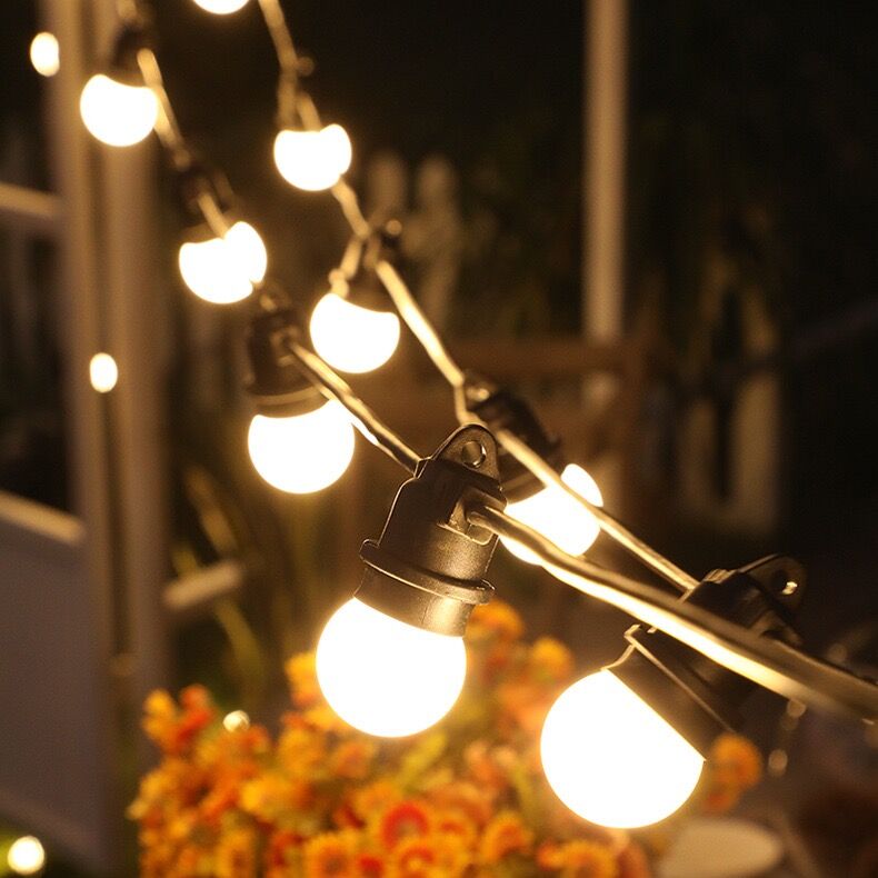 户外露营氛围灯LED大圆球灯串G50球泡天幕帐篷户外防水庭院装饰