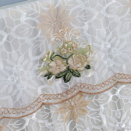 电视机防尘罩50寸55英寸65液晶电视机罩盖布开机不取蕾丝盖巾2023