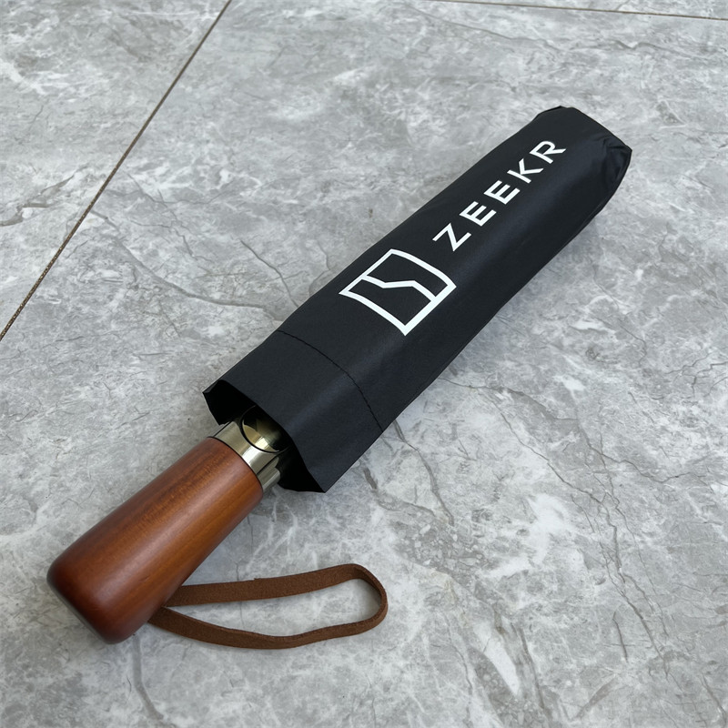 适用于极限氪001车标雨伞全自动折叠广告伞定制LOGO印字专用礼品