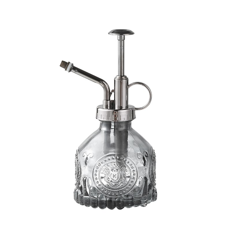 北欧气压式园艺家用浇花透明玻璃迷你小喷壶消毒喷壶器多肉洒水壶