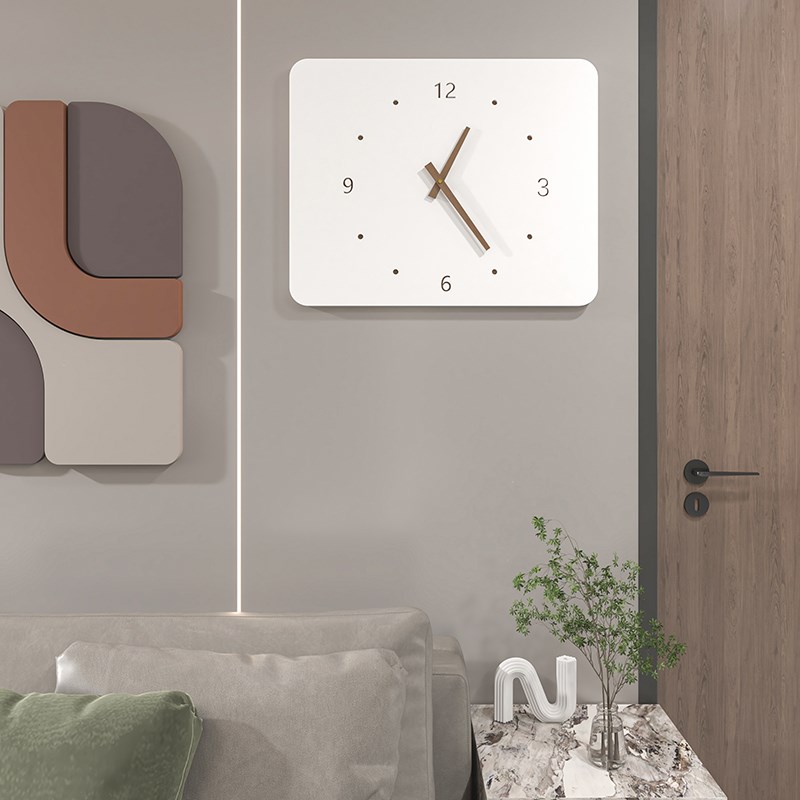 钟表电表箱装饰画配电箱遮挡时钟免打孔竖款简约带挂钟空开箱电闸