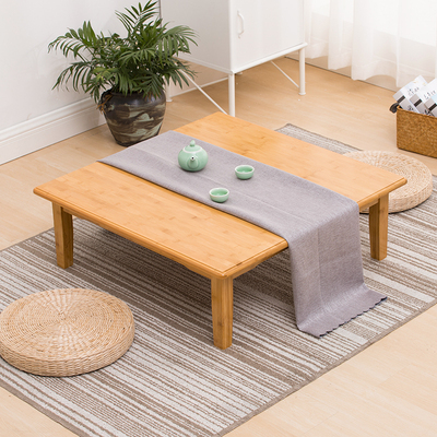 楠竹炕桌实木方桌正方形床上学习桌饭桌榻榻米桌子小茶几飘窗矮桌