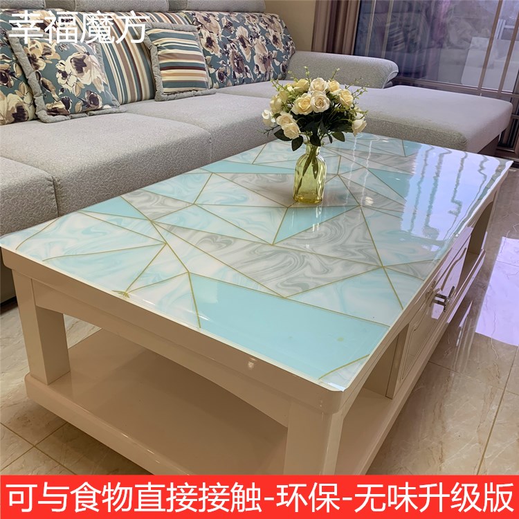 PVC桌布防水防油防烫桌垫台布网红田园家用厚台布免洗茶几垫