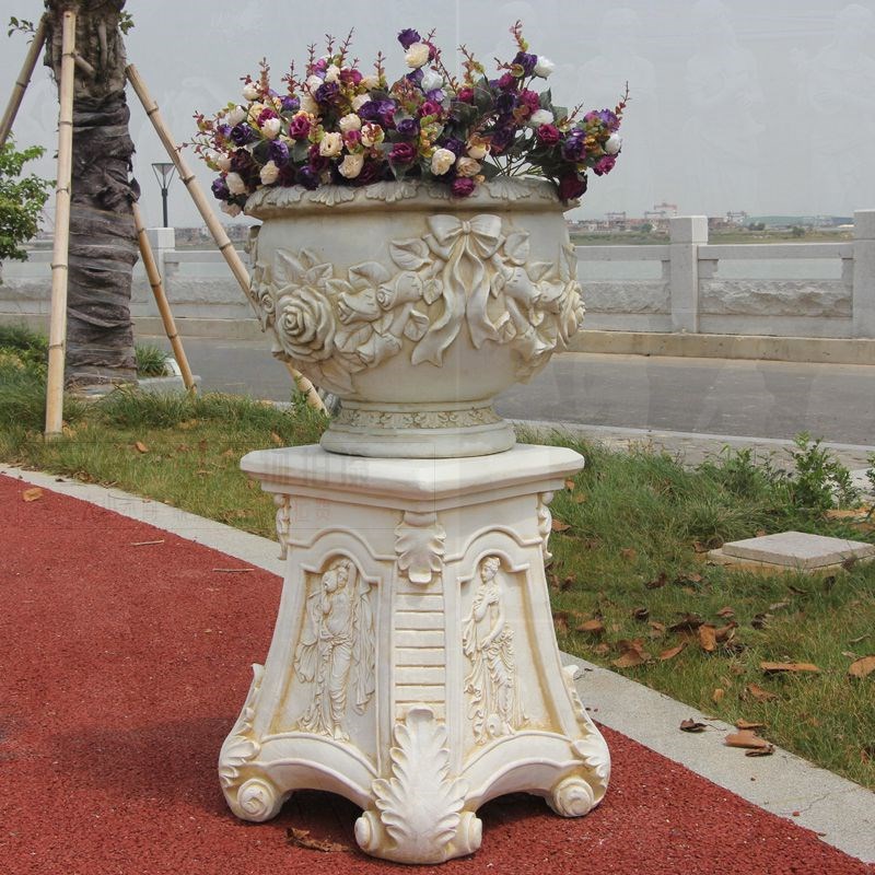 欧式户外园林花盆摆件复古做旧婚庆路引道具罗马室内外装饰品摆设