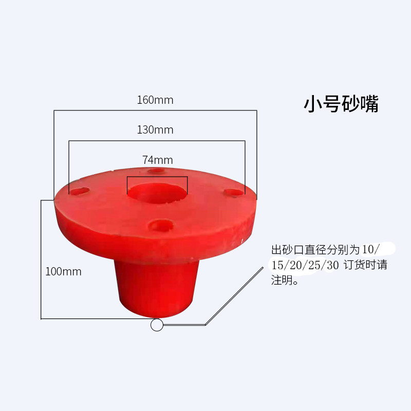 旋流器沉沙嘴聚氨酯制品细沙回收设备配件陶瓷碳化硅沉沙嘴喷嘴