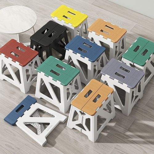 加厚塑料凳家用餐桌椅子户外便携式马扎成人换鞋凳可折叠儿童椅子