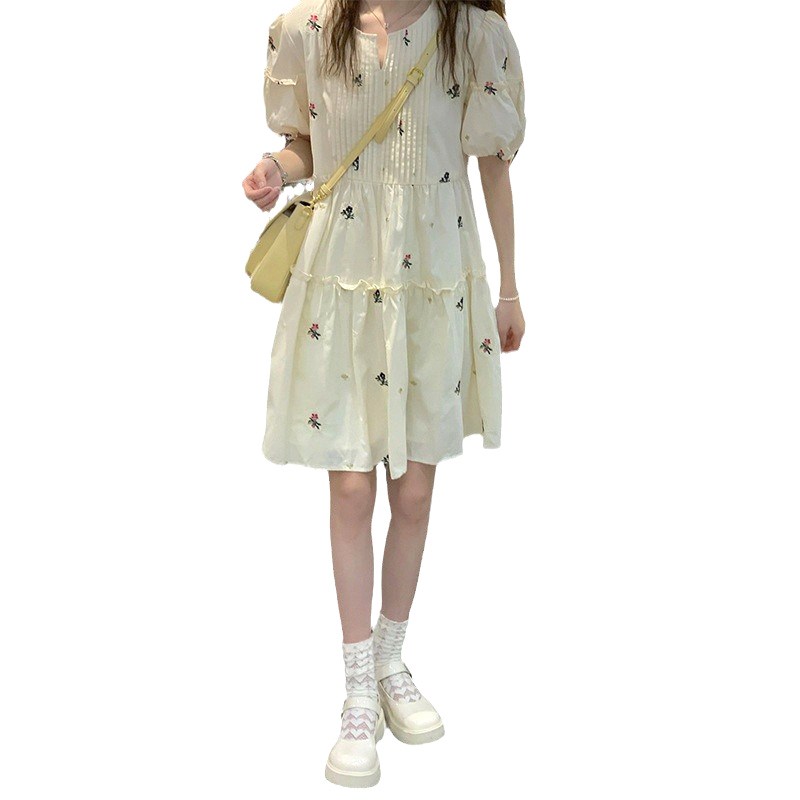 夏季胖女童连衣裙加肥加大码纯棉女大童洋气公主裙胖女孩大摆裙子