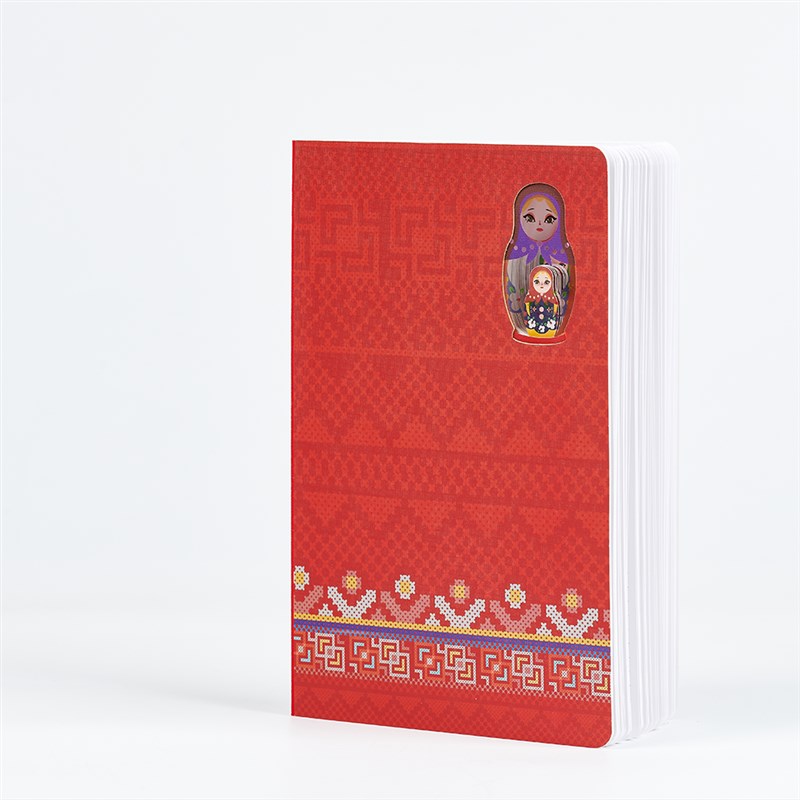 纸志雕刻俄罗斯套娃绘图手帐本创意简约文艺精致日记本毕业礼物记