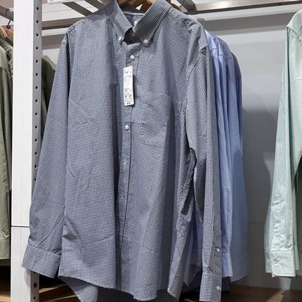 男女装优质长绒棉格子衬衫长袖衬衣R476014 476015 473281 476016